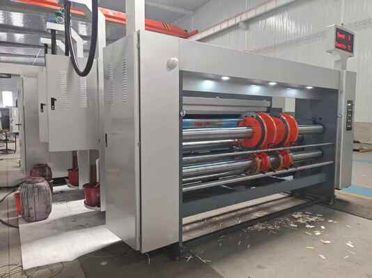 Automatic Lead Edge Feeding Flexo Printing Slotting Machine with 100-130m/min Speed and 7-inch Color Touch Screen HMI