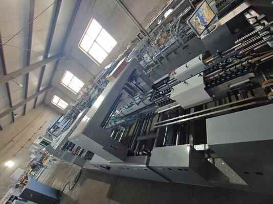 PT-A1250 High Speed Corrugated Carton Folder Gluer Machine with 300m/min Max Speed, PLC Touch Screen Control, and Independent Paper Feeding Drive