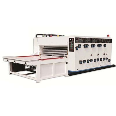 Pizza Box 2 Colour Flexo Printing Machine With Rotary Die Cutting Making