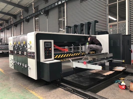 Custom Automatic Flexo Printing Machine Four Color With Die Cutter