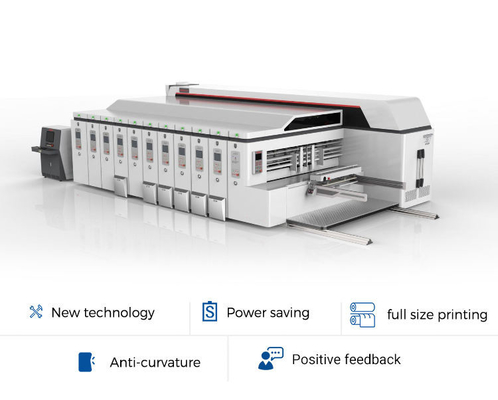 Customized Flexographic Printing Carton Die Cutting Machine Vaccum Sunction