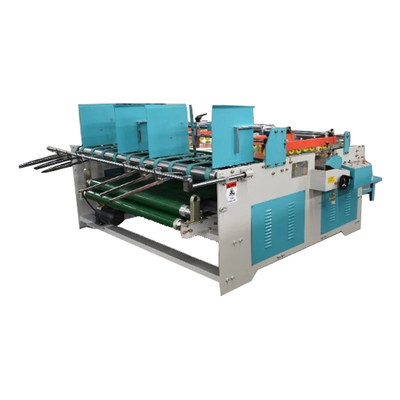3.2kw Manual Corrugated Carton Folder Gluer Machine For PP Paper Box Making