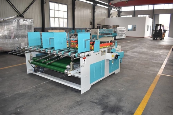 380V Carton Box Production Line Semi Automatic Folding Gluing Machine