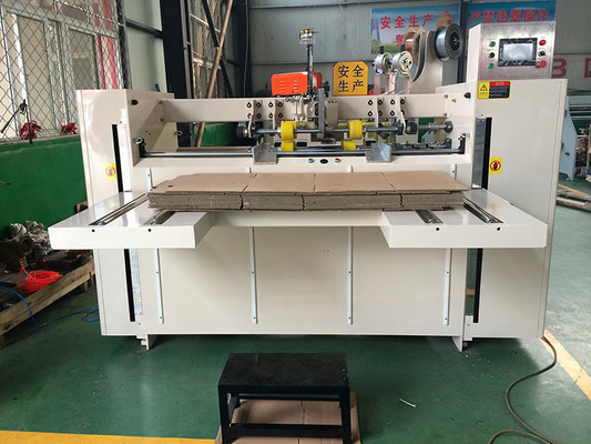 Mitsubishi Double Servo Automatic Carton Box Stitching Machine For Paper Box Making