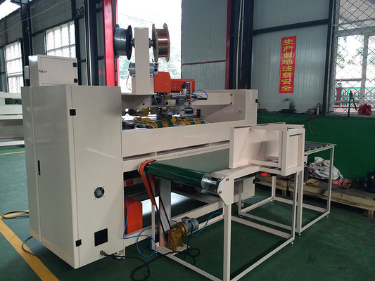 Mitsubishi Double Servo Automatic Carton Box Stitching Machine For Paper Box Making