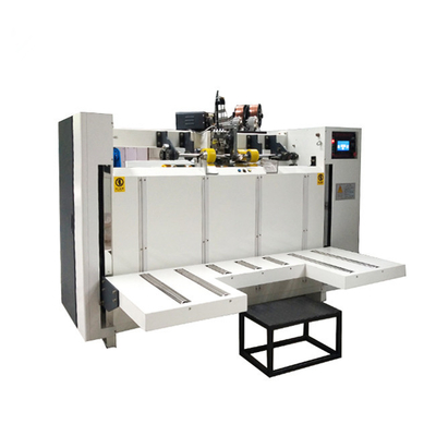 3 Layers PLC Cardboard Box Manufacturing Machine Cardboard Stitching Gerun