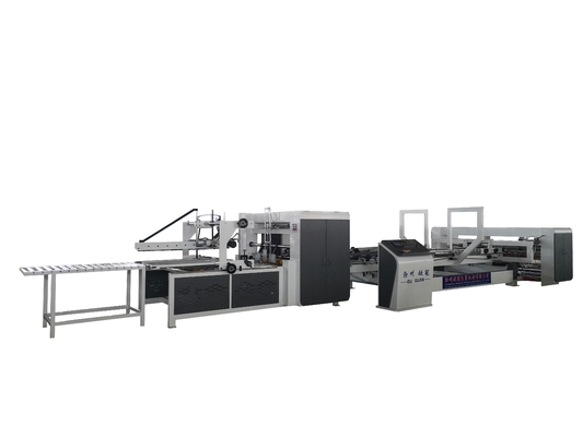 CE Fully Automatic Folder Gluer Stitcher For Carton Box Making