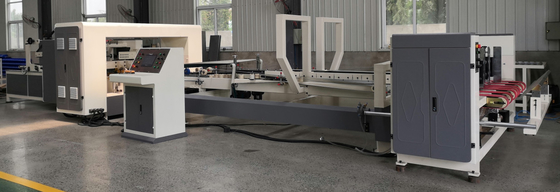 Automatic Folder Gluer Stitcher Machine For Corrugated Packaging