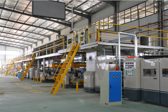 Five Layer Corrugated Roller Cardboard Production Line High-Speed 150m/Min