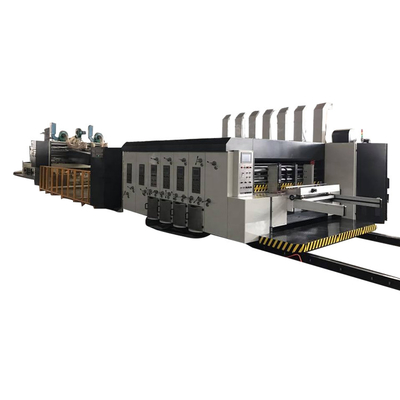4 Color Corrugated Flexo Folder Gluer Cardboard Flexo Printing Machine