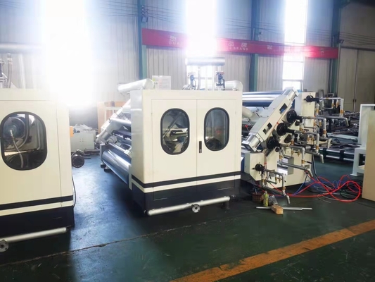 1100mm Corrugated Cardboard Production Line Semi Auto 2 Ply
