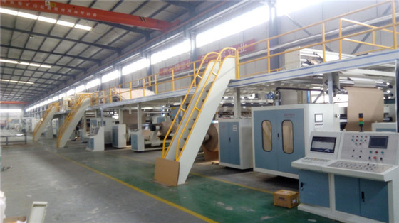 Double Wall 2200mm Corrugated Cardboard Production Line A Flute